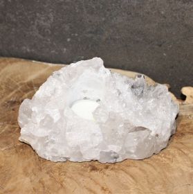 Theelicht van ruwe Bergkristal