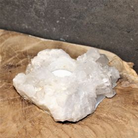 Theelicht van ruwe Bergkristal
