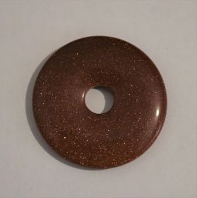 Donut Zandsteen Goud 4 cm