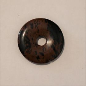 Donut Mahonie Obsidiaan 3 cm
