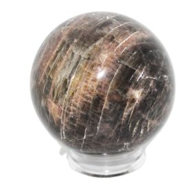 Zwarte Maansteen bol 5,5 cm