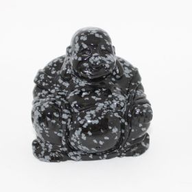 Boeddha van Snowflake Obsidiaan