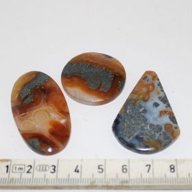 Cabochon van Oceaan Jaspis set van 3