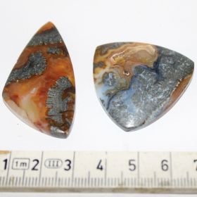 Cabochon van Oceaan Jaspis set van 2