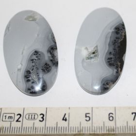 Cabochon van Molligano Jaspis set van 2