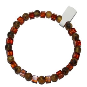 Armband op elastiek Barnsteen 