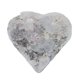 Zeoliet met Flower Amethist hart