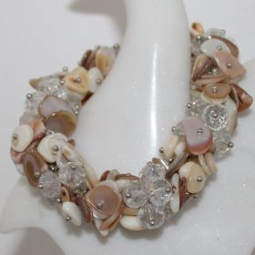 Zomer Collectie armband met Agaat schijfjes