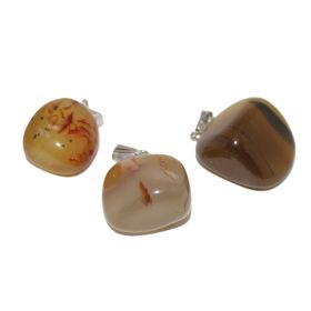 Druppelhanger Agaat Geel XL