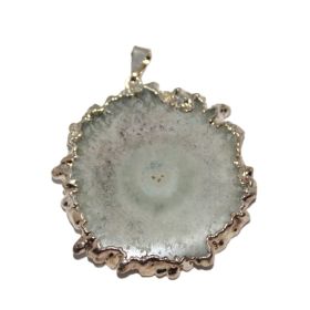 Aqua Aura Agaat hanger