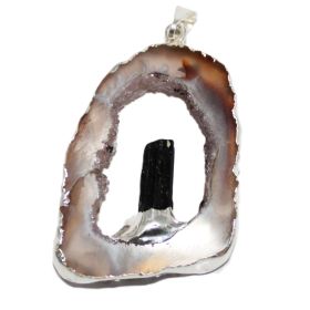 Hanger Agaat met Toermalijn