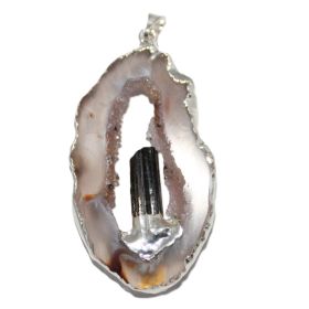 Hanger Agaat met Toermalijn