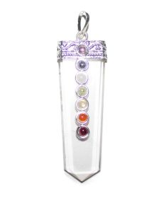 Bergkristal Chakra hanger
