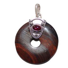 Tijgeroog rood donut met Granaat