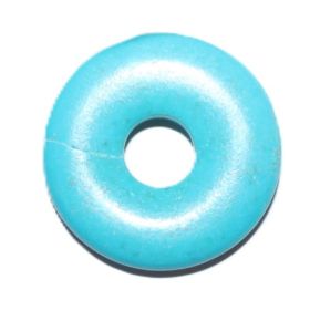 Donut Turquereniet (Howliet gekleurd) 3cm