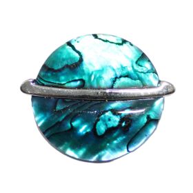 Maan broche van Paua Abelone schelp
